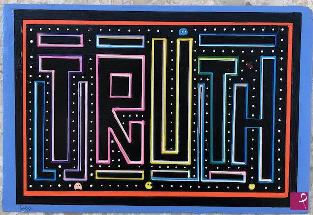 quadri in vendita online - Pac-Man’s love