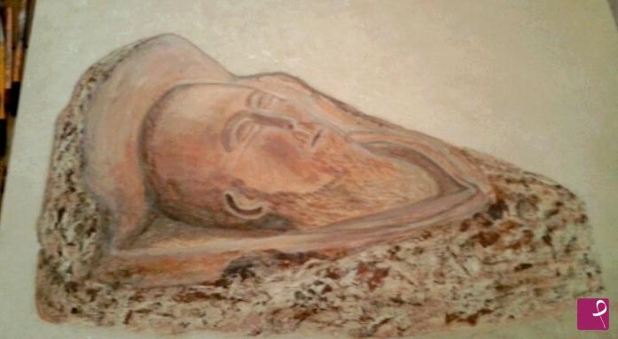quadri in vendita online - Padre Pio - riproduzione di scultura in legno