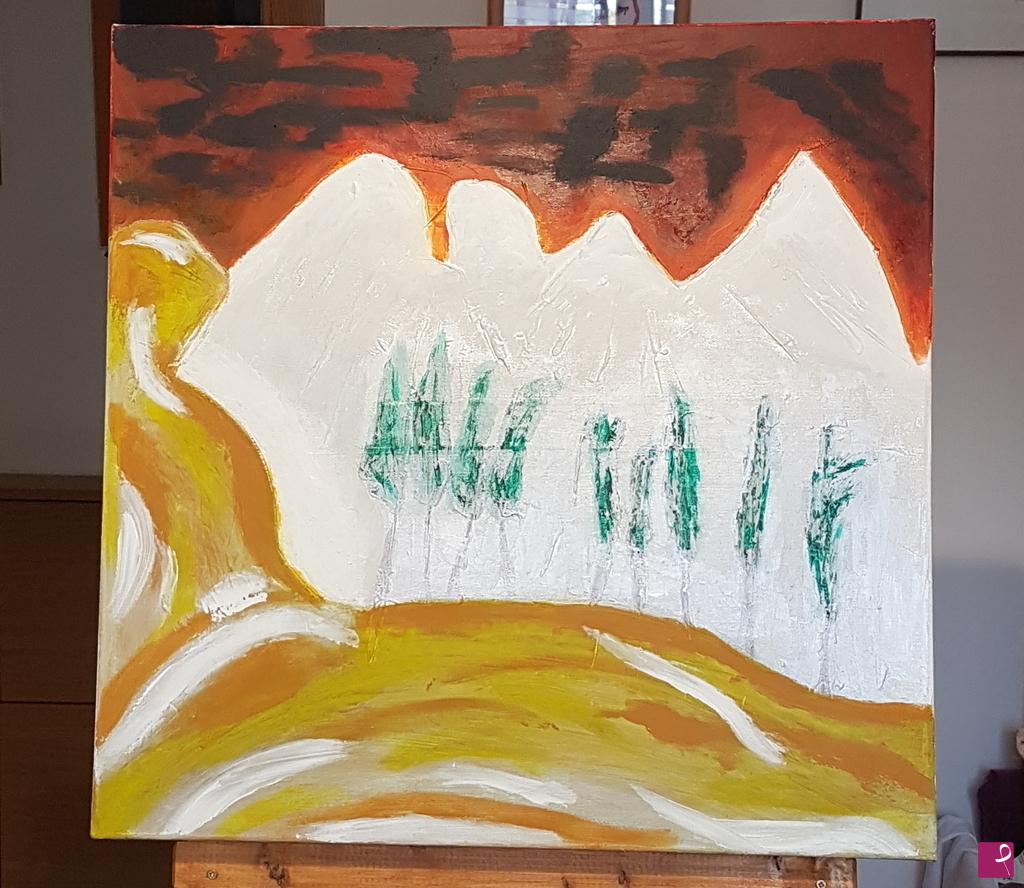 quadri in vendita online - "PAESAGGIO ASTRATO " ABSTRACT LANDSCAPE"
