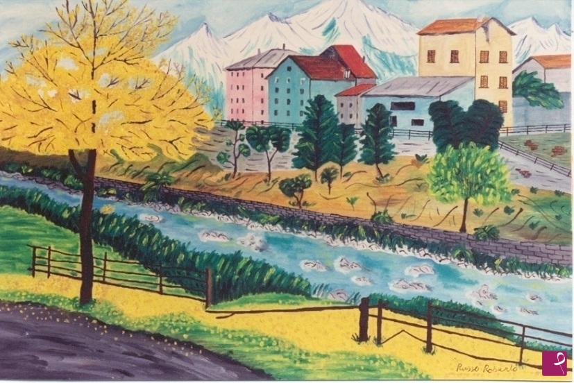 quadri in vendita online - Paesaggio autunnale