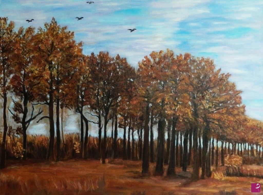 quadri in vendita online - Paesaggio autunnale