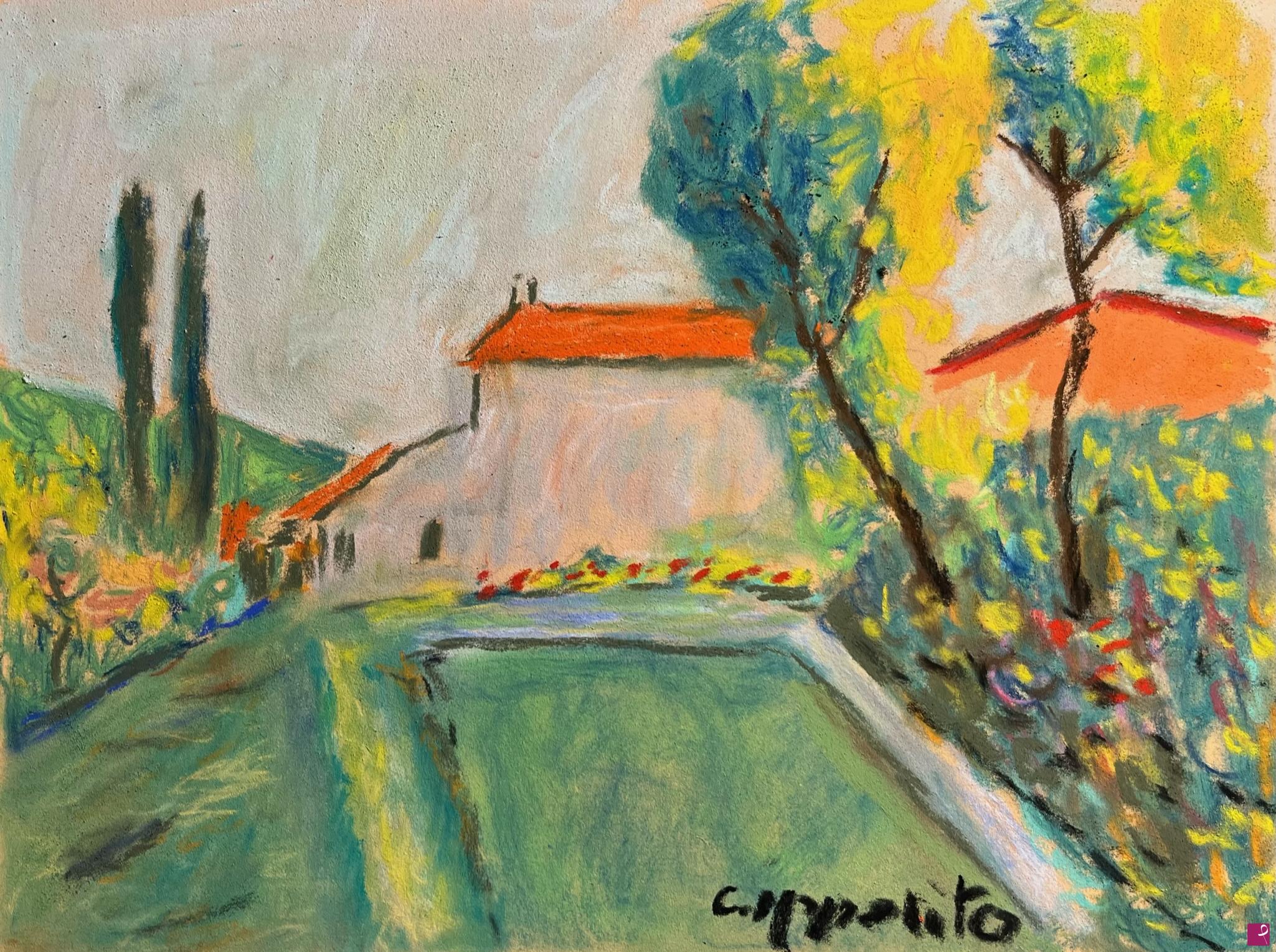 quadri in vendita online - Paesaggio campestre