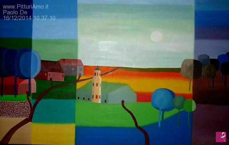 quadri in vendita online - Paesaggio campestre