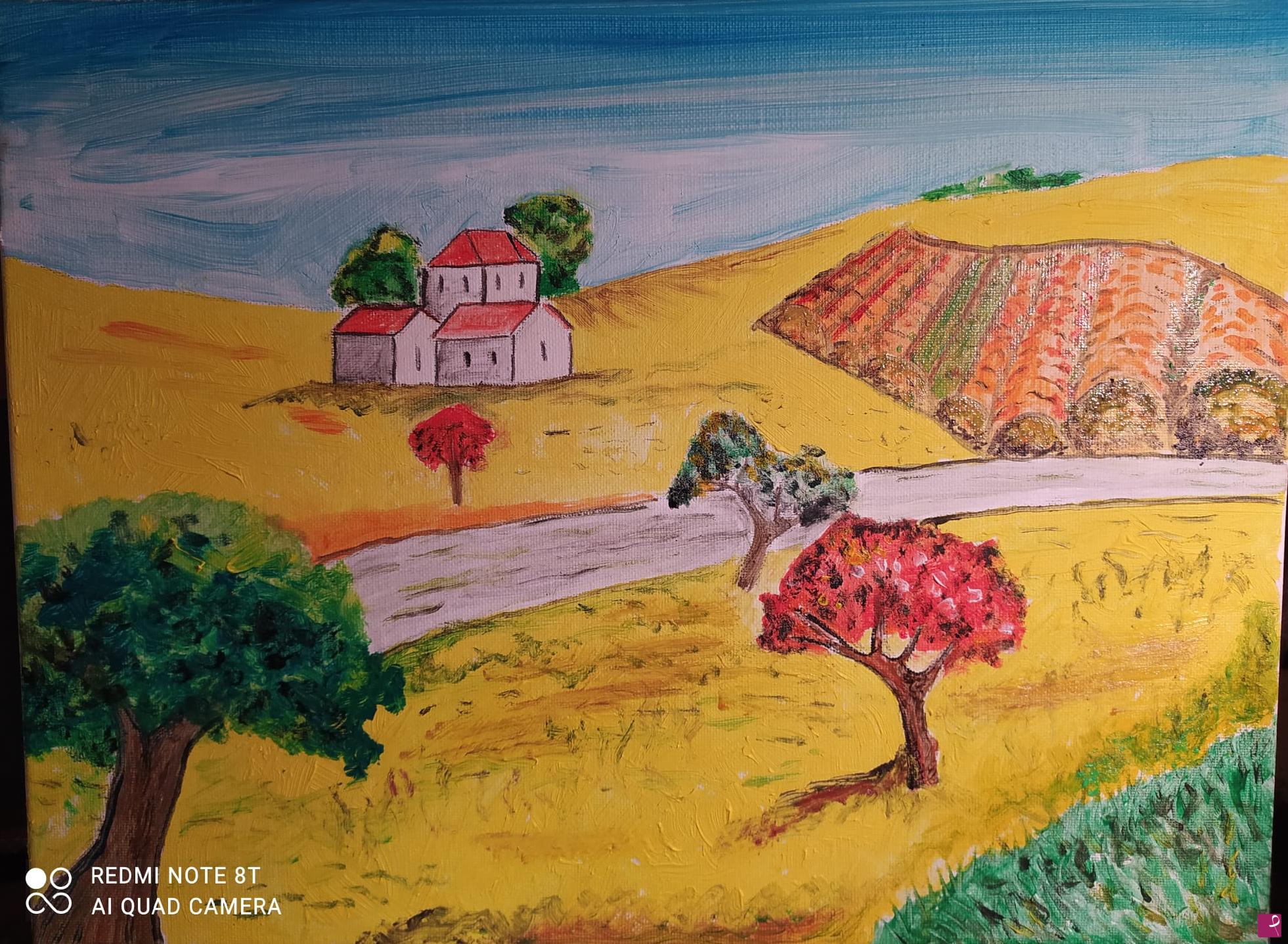 quadri in vendita online - Paesaggio campestre