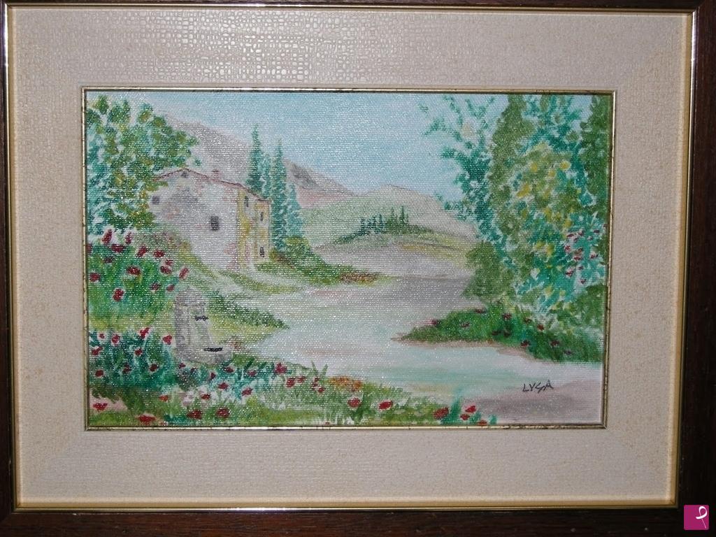 quadri in vendita online - Paesaggio campestre 