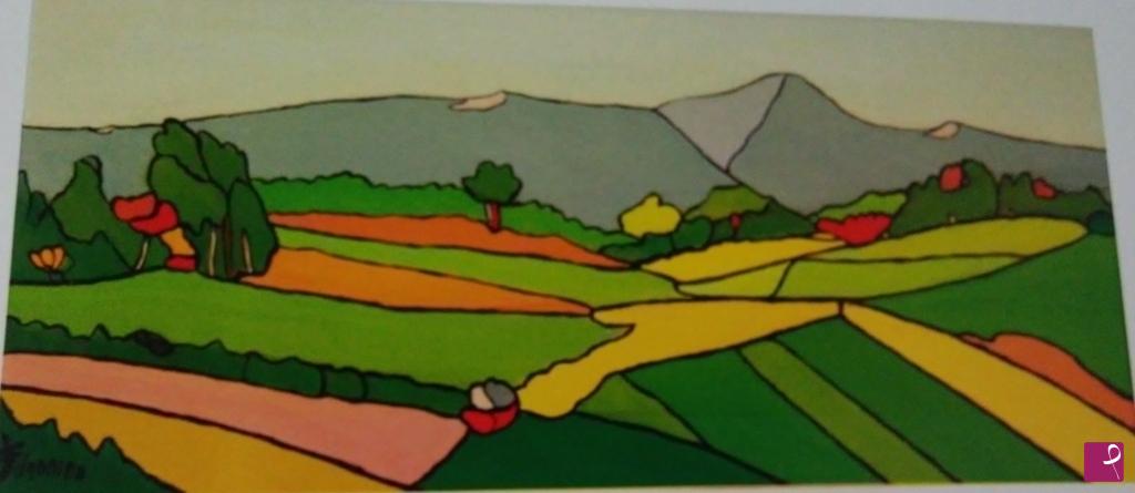 quadri in vendita online - Paesaggio campestre