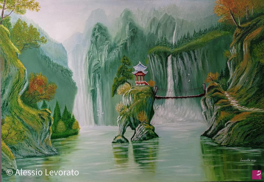 quadri in vendita online - Paesaggio Cinese