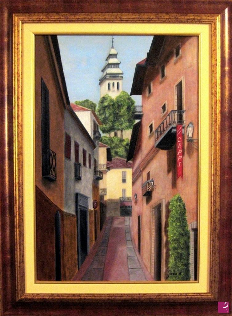 quadri in vendita online - paesaggio  citta architettura