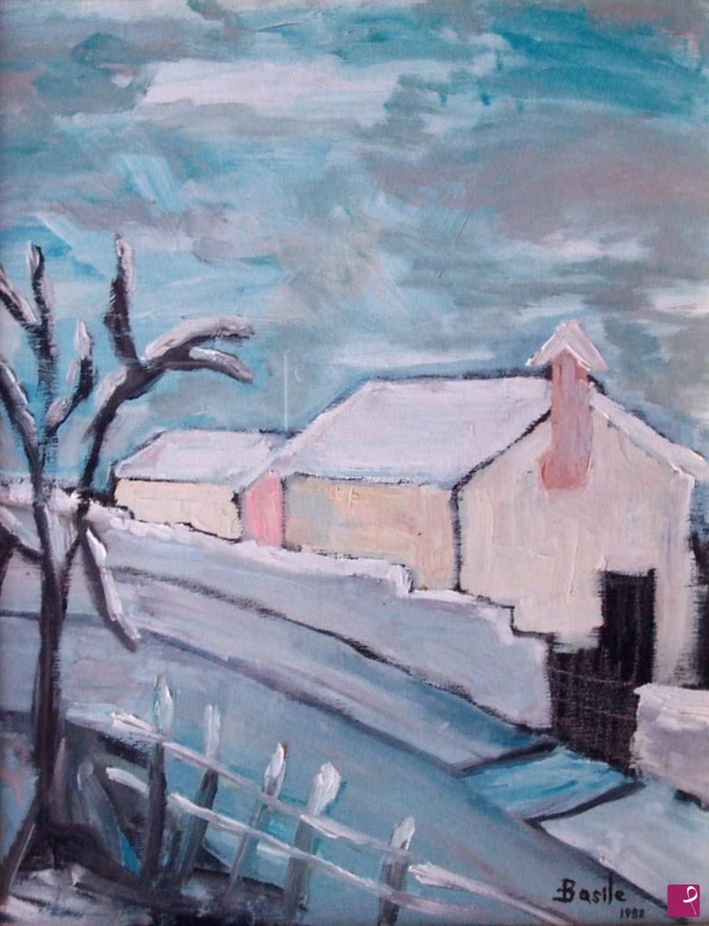 quadri in vendita online - Paesaggio con neve