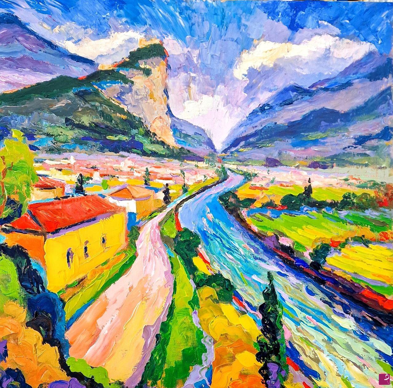 quadri in vendita online - paesaggio contemporaneo: Arco di Trento