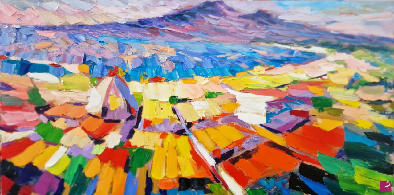 quadri in vendita online - Paesaggio contemporaneo: Castellammare.