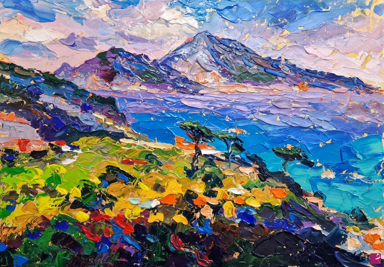 quadri in vendita online - paesaggio contemporaneo: massa Lubrense