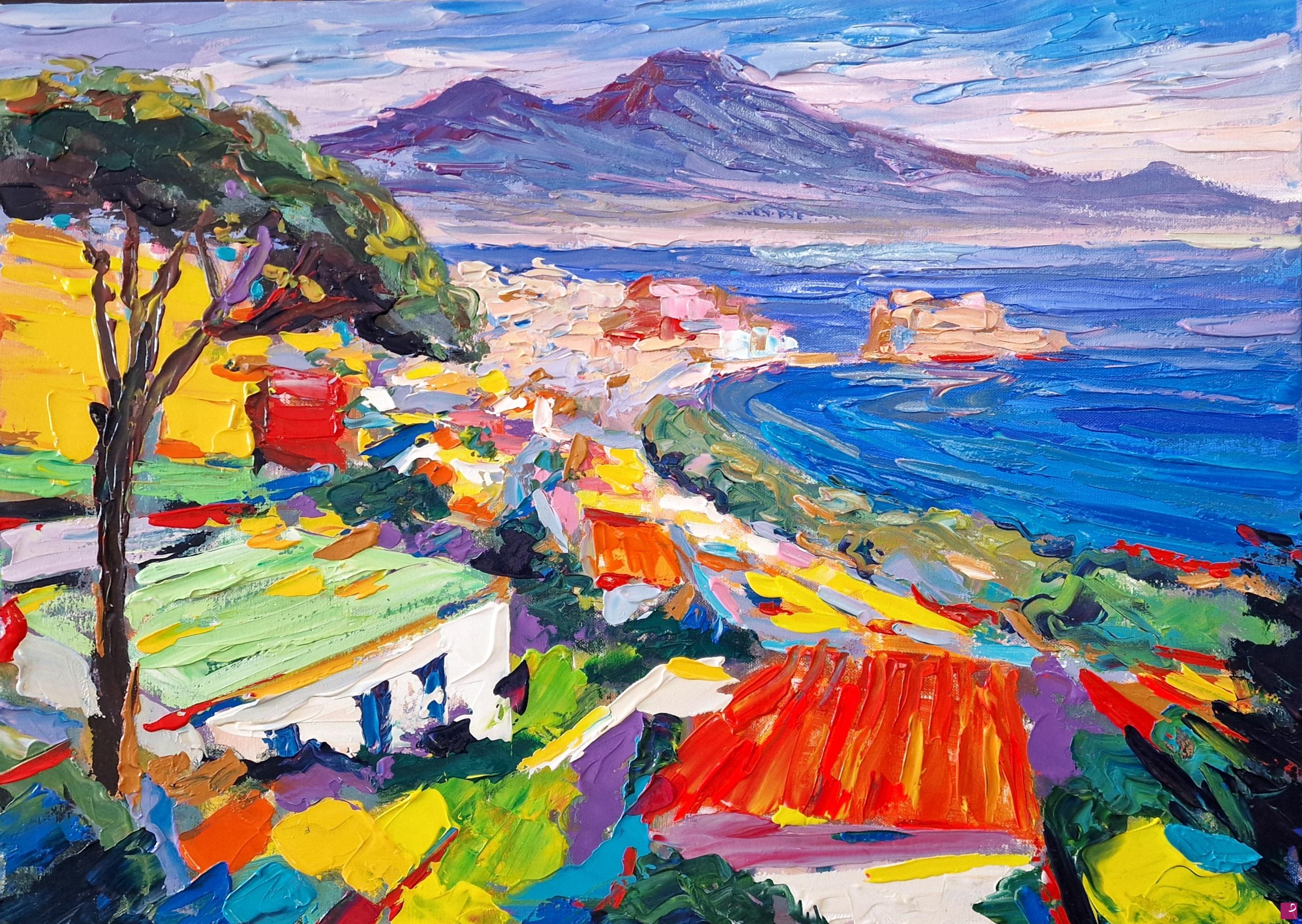 quadri in vendita online - Paesaggio contemporaneo: Napoli