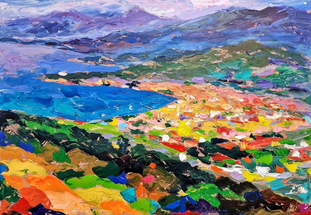 quadri in vendita online - paesaggio contemporaneo:Sapri
