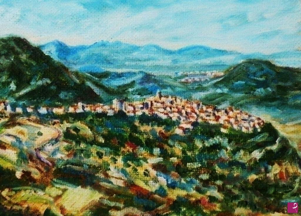 quadri in vendita online - PAESAGGIO D'ABRUZZO-ROIO DEL SANGRO 