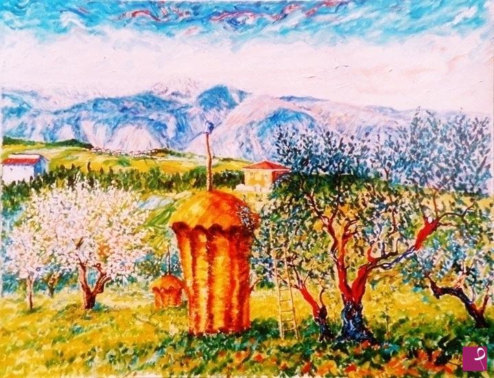 quadri in vendita online - PAESAGGIO DELL'APPENNINO 