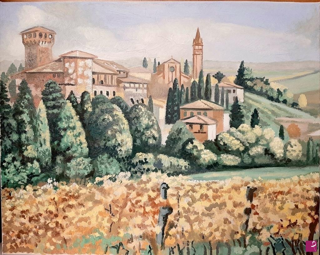 quadri in vendita online - " Paesaggio delle Langhe"