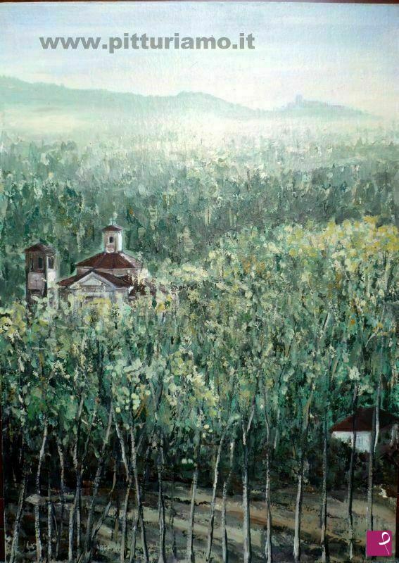 quadri in vendita online - Paesaggio delle langhe
