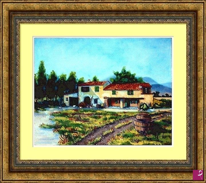 quadri in vendita online - Paesaggio di campagna