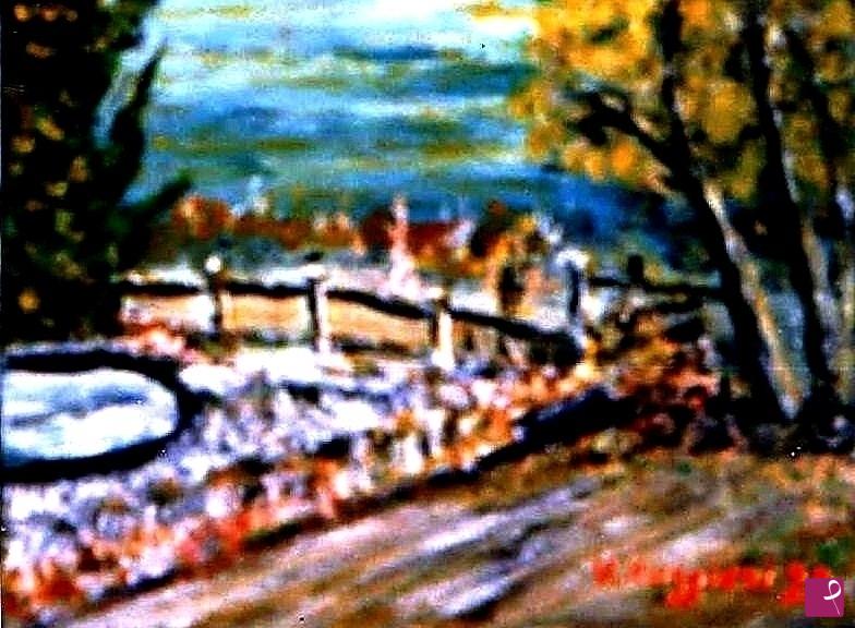 quadri in vendita online - PAESAGGIO DI CAMPAGNA