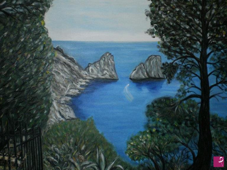 quadri in vendita online - Paesaggio di Capri