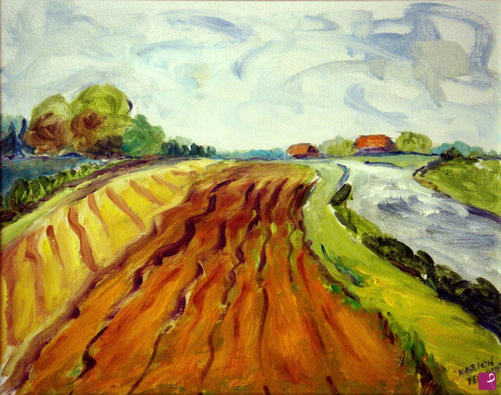 quadri in vendita online - Paesaggio di Diever (Paesi Bassi)