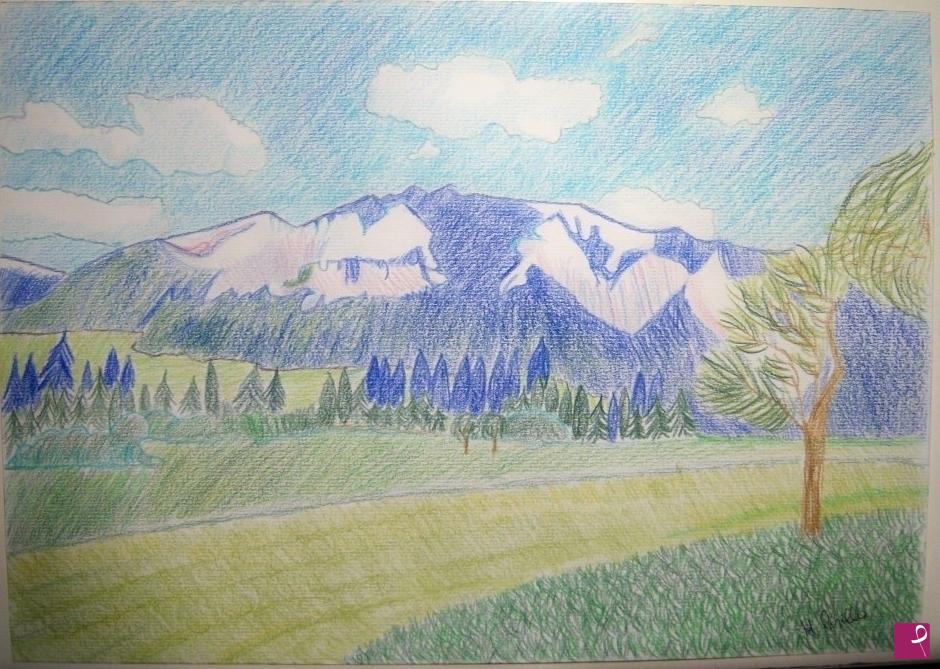 quadri in vendita online - Paesaggio di montagna
