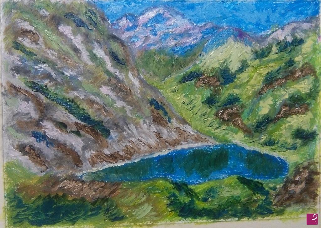 quadri in vendita online - paesaggio di montagna