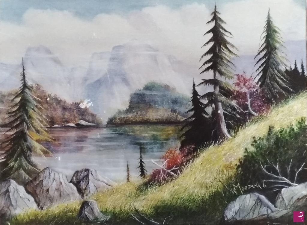 quadri in vendita online - Paesaggio di montagna