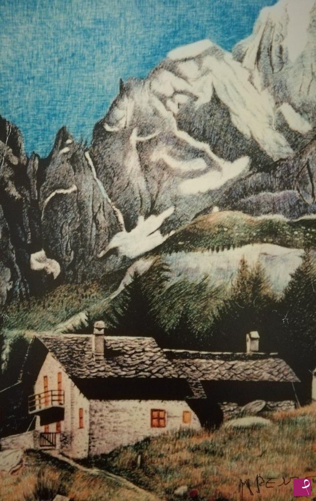 quadri in vendita online - Paesaggio di montagna (1989) 