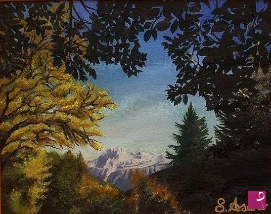 quadri in vendita online - paesaggio di montagna