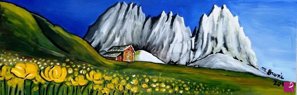 quadri in vendita online - Paesaggio di montagna