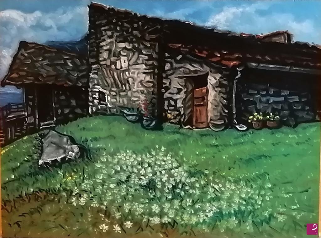 quadri in vendita online - Paesaggio di montagna Artista Pietro Dell'Aversana 