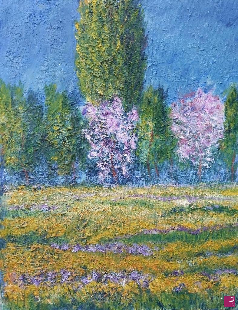 quadri in vendita online - Paesaggio di primavera