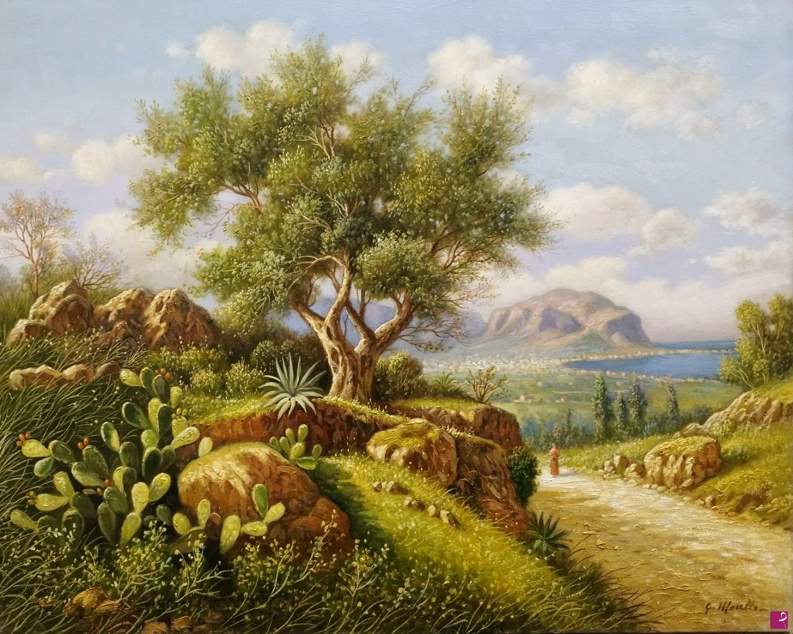 quadri in vendita online - Paesaggio (dintorni di Palermo)