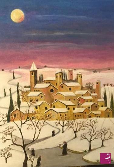 quadri in vendita online - Paesaggio d’inverno