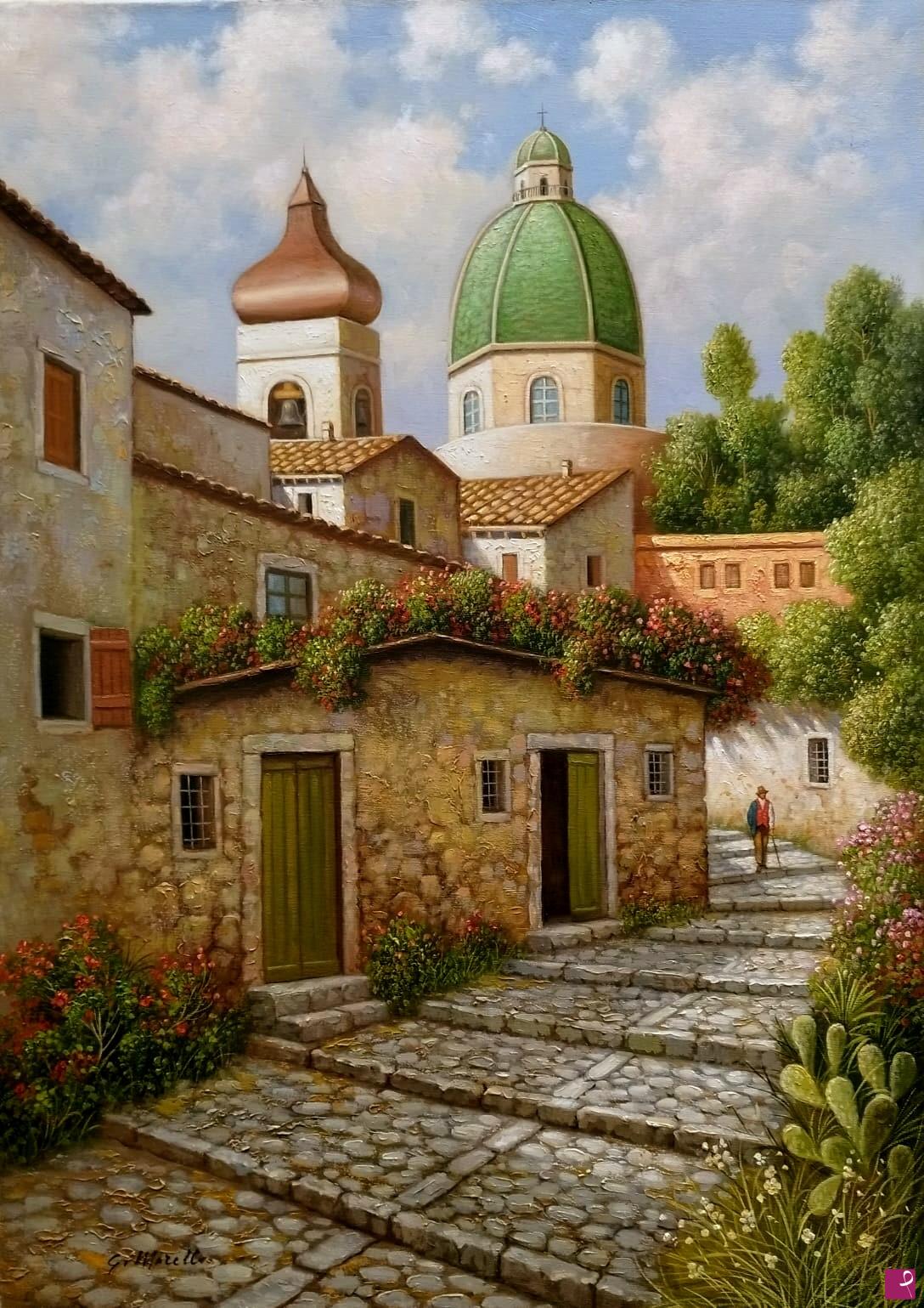 quadri in vendita online - Paesaggio: Erice (Trapani)