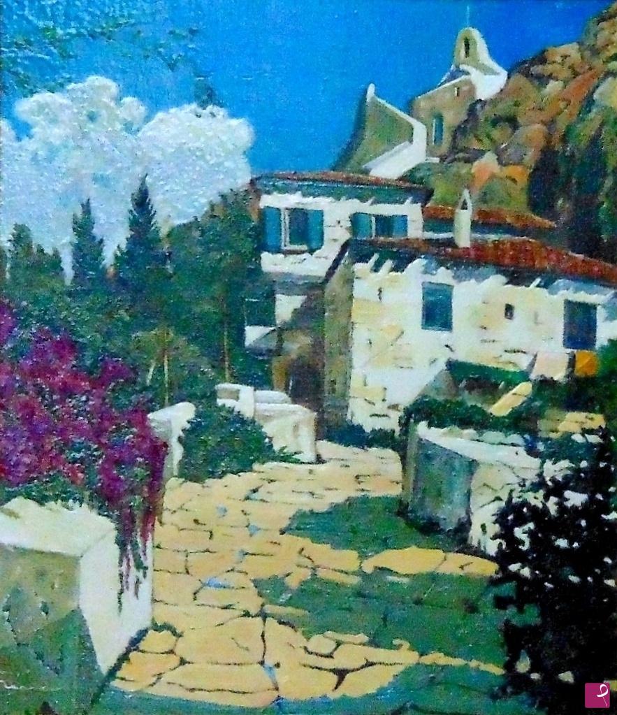 quadri in vendita online - Paesaggio Greco