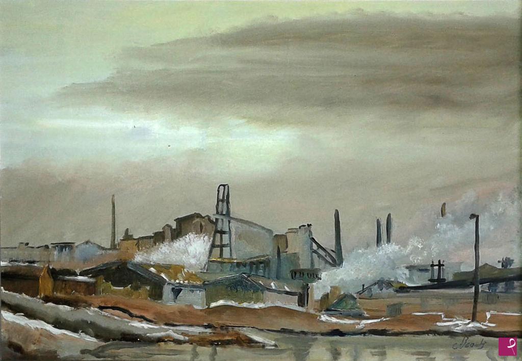 quadri in vendita online - paesaggio industriale