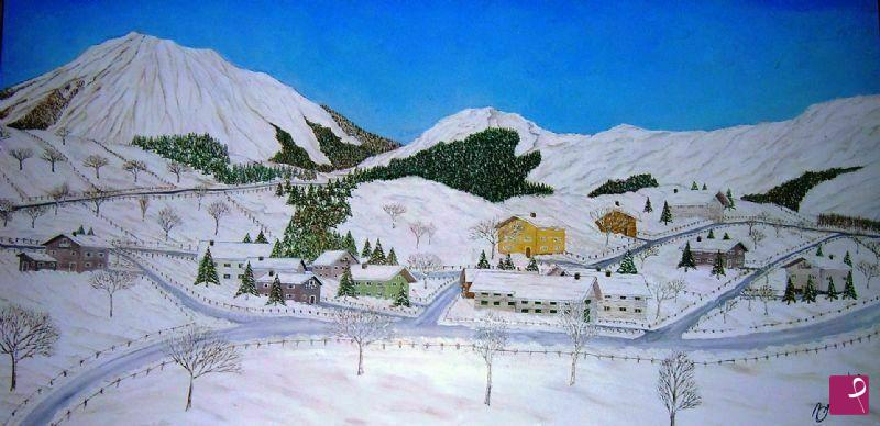 quadri in vendita online - PAESAGGIO INNEVATO  7 