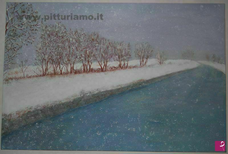 quadri in vendita online - paesaggio invernale