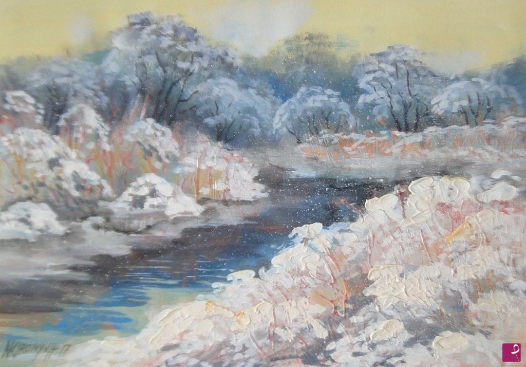 quadri in vendita online - paesaggio invernale