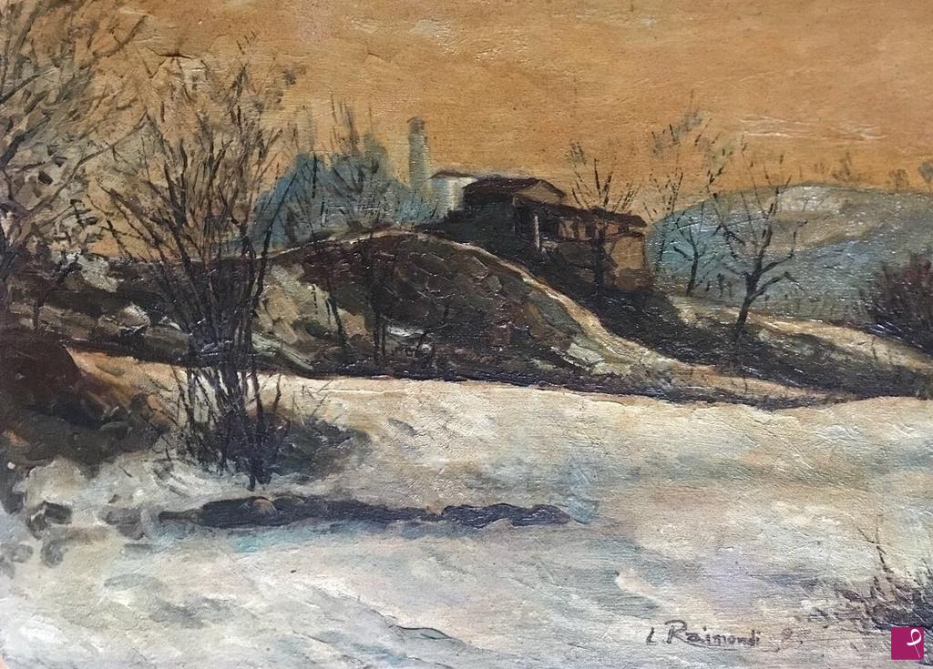 quadri in vendita online - Paesaggio invernale