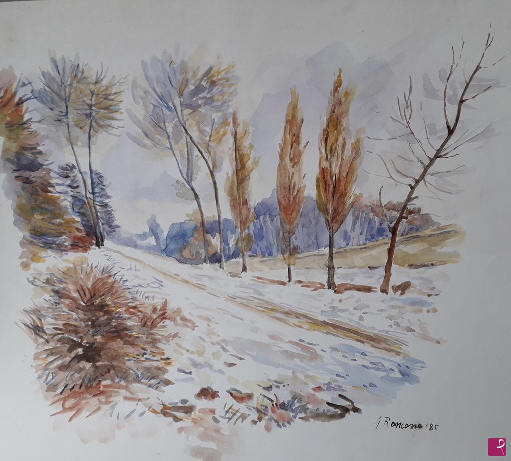 quadri in vendita online - Paesaggio invernale