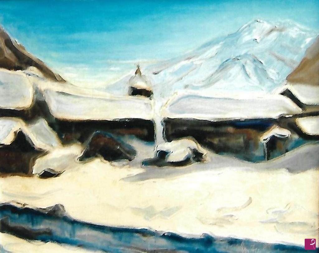 quadri in vendita online - Paesaggio invernale