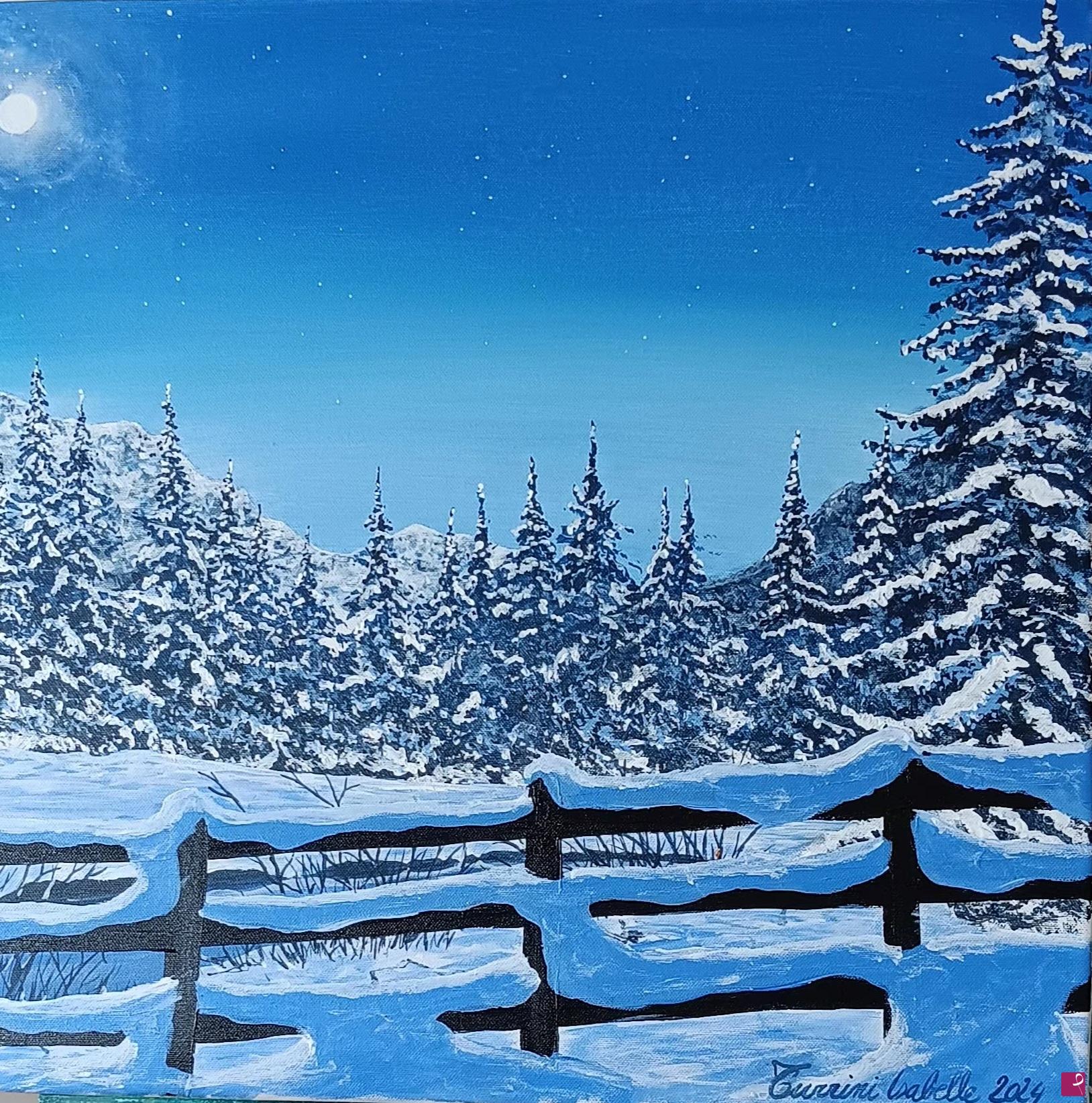 quadri in vendita online - Paesaggio invernale