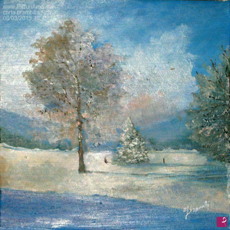 quadri in vendita online - paesaggio invernale