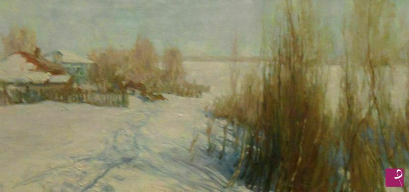 quadri in vendita online - Paesaggio invernale