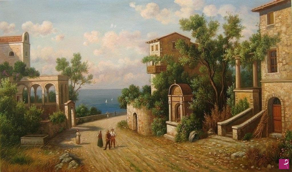 quadri in vendita online - Paesaggio italiano