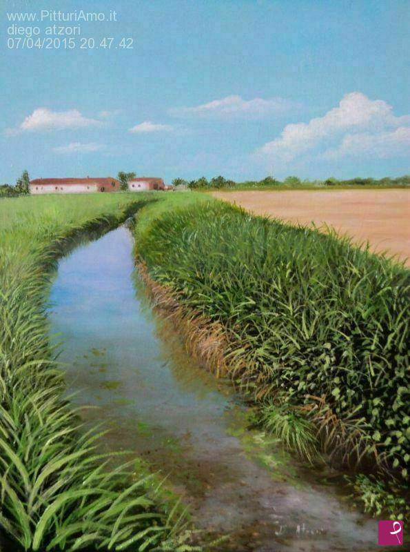 quadri in vendita online - paesaggio lombardo